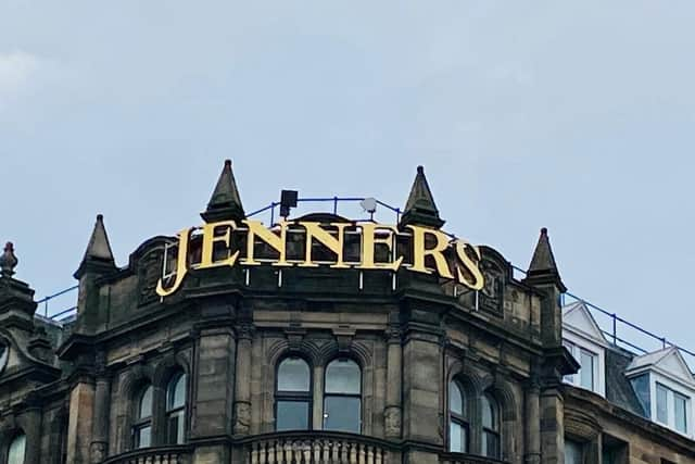 The iconic Jenners signage has returned to the store.