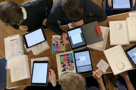 All pupils from P6 to S6 will continue to have their own iPad for educational use. Pic: Contributed