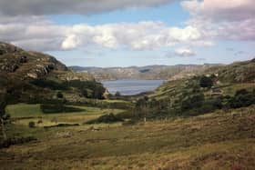 Land around Loch Laxford seen through the hills. Picture: PA