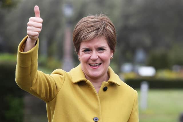 First Minister Nicola Sturgeon confirmed today that most of Scotland will be moving down to Level 2 from next week. (Photo credit: Andrew Milligan/PA Wire)