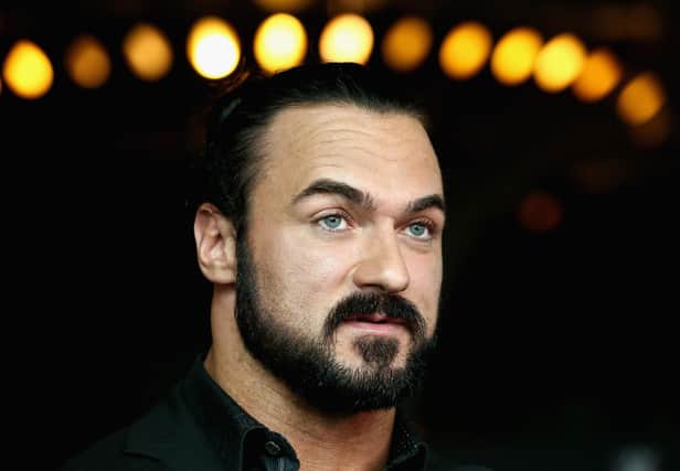 Drew McIntyre, from Ayr, has previously sent messages of support to Rangers in Scottish football (Photo by Robert Prezioso/Getty Images)