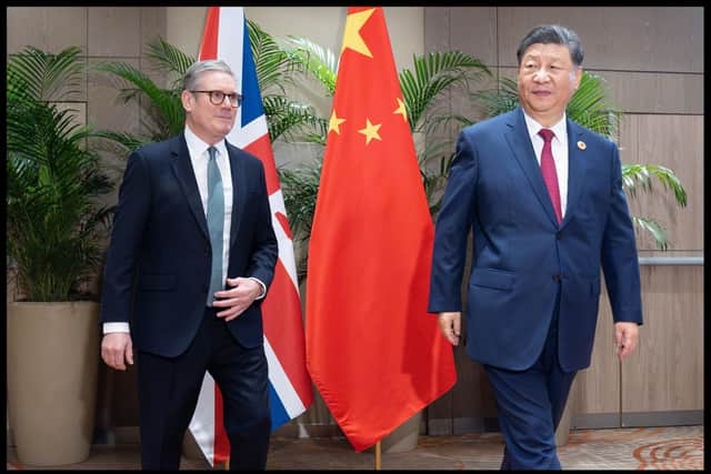 Prime Minister Sir Keir Starmer with President Xi Jinping of China during a bilateral meeting in November (Picture: Stefan Rousseau)