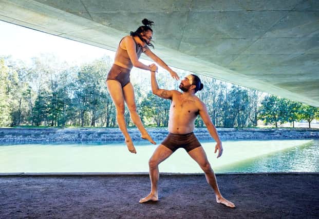 Common Dissonance from Melbourne-based Na Djinang Circus, blends circus and contemporary theatre.