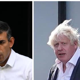 Rishi Sunak and Boris Johnson were locked in talks on Saturday evening