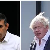 Rishi Sunak and Boris Johnson were locked in talks on Saturday evening