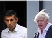 Rishi Sunak and Boris Johnson were locked in talks on Saturday evening