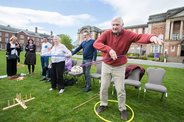 Sporting Memories groups also do some light physical exercise