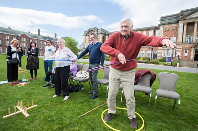 Sporting Memories groups also do some light physical exercise