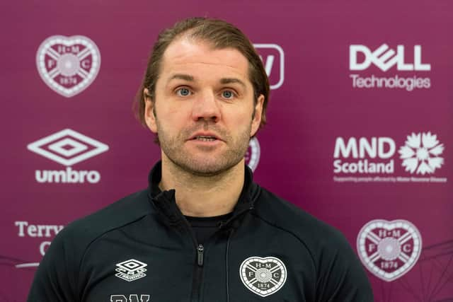 Hearts boss Robbie Neilson.