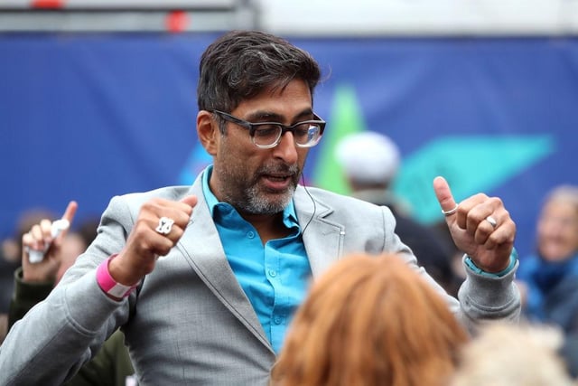 Best known as Navid from Still Game, Sanjeev Kohli will ring up £21.50 on the till for either an autograph or a picture.