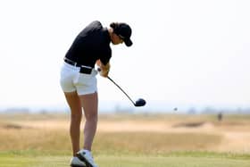 Hannah Darling in action during the first round of qualifying for the R&A Women's Amateur Championship at Prince's Golf Club in Sandwich. PIcture: Tom Dulat/R&A/R&A via Getty Images.