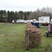 Samuel L Jackson was just one of the stars that hung out in these film production trailers, which were parked at Almond Valley Heritage Centre in Livingston, West Lothian, over the weekend. (Photo credit: Almond Valley Heritage Centre)