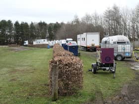 Samuel L Jackson was just one of the stars that hung out in these film production trailers, which were parked at Almond Valley Heritage Centre in Livingston, West Lothian, over the weekend. (Photo credit: Almond Valley Heritage Centre)