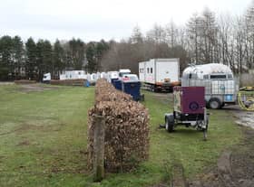 Samuel L Jackson was just one of the stars that hung out in these film production trailers, which were parked at Almond Valley Heritage Centre in Livingston, West Lothian, over the weekend. (Photo credit: Almond Valley Heritage Centre)