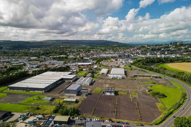 A former Ministry of Defence site at Forthside in Stirling has become Scotland's latest film and TV production hub. Picture: Christopher Jackson Drone Videography & Photography