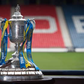 The William Hill Scottish Cup trophy.