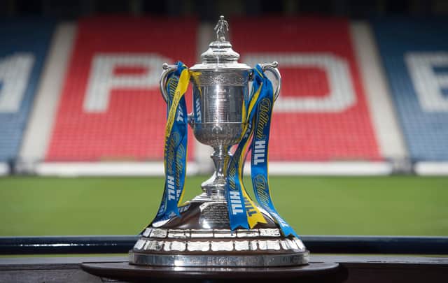 The William Hill Scottish Cup trophy.