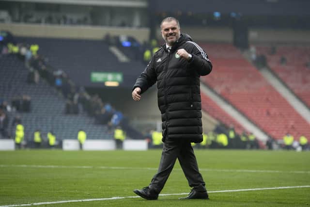 Ange Postecoglou takes his Celtic team back to Hampden for next month's Scottish Cup final against Inverness.