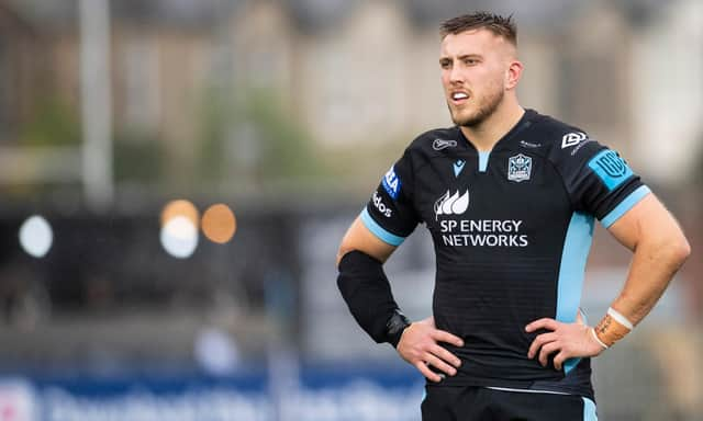 Matt Fagerson back in action for Glasgow Warriors, against the Emirates Lions at Scotstoun, after recovering from his broken arm. Picture: Paul Devlin/SNS