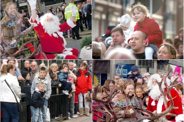 Look at the crowds which turned out to see Santa in 2008.