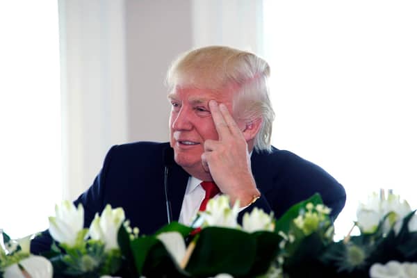 Donald Trump at his Turnberry resort in 2014. Picture: John Devlin