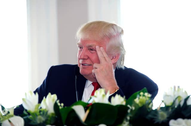 Donald Trump at his Turnberry resort in 2014. Picture: John Devlin