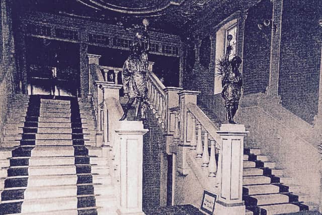 The marble for the staircase at the original Kings Theatre in Kirkcaldy was imported from Italy in 1904