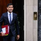 Prime Minister Rishi Sunak leaves number 10 Downing Street ahead of the weekly Prime Minister's Questions session. Picture: Leon Neal/Getty Images