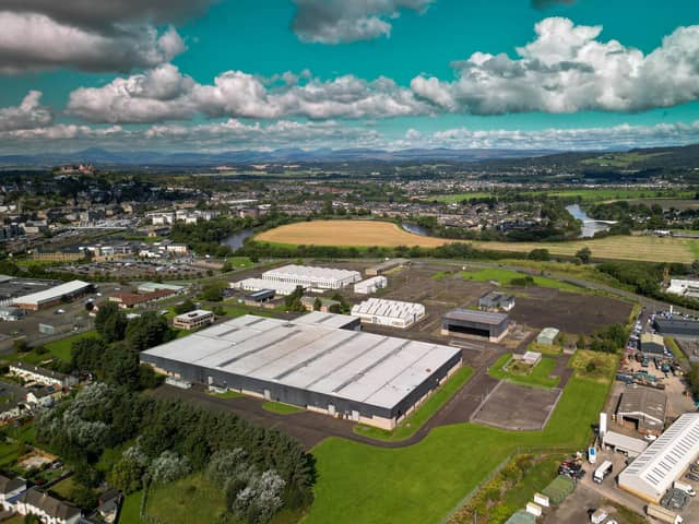 A former Ministry of Defence site at Forthside in Stirling has become Scotland's latest film and TV production hub. Picture: Christopher Jackson Drone Videography & Photography