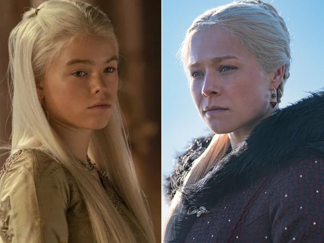 Princess Rhaenyra Targaryen will switch from being played by Milly Alcock to Emma D'Arcy. Rhaenyra is a child at the beginning of House of the Dragon, but when Emma D'Arcy takes over she will have a number of children, so it makes sense to use an older actress.