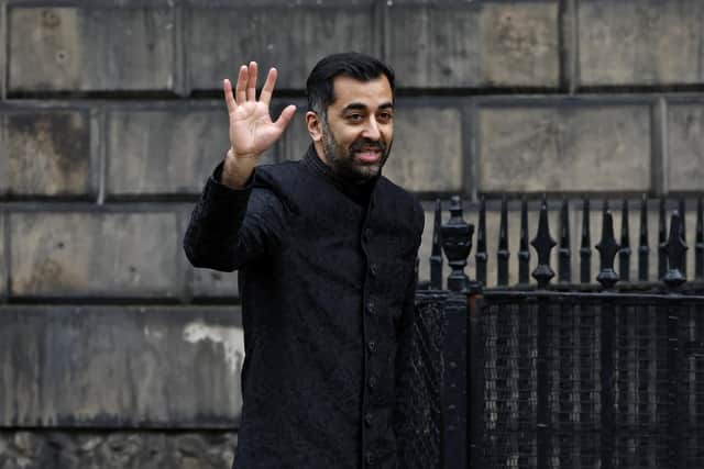 First Minister Humza Yousaf arrives at Bute House. Picture: Jeff J Mitchell/Getty Images