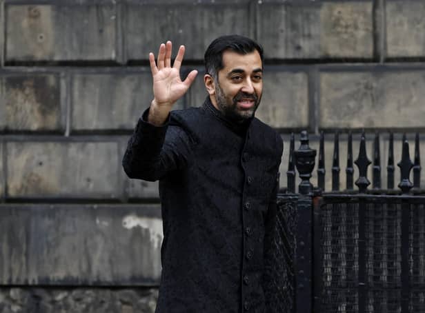 First Minister Humza Yousaf arrives at Bute House. Picture: Jeff J Mitchell/Getty Images