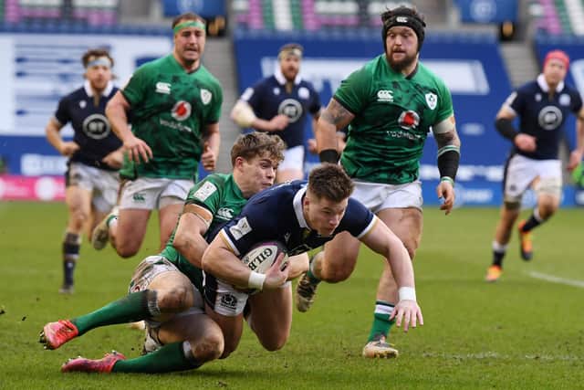 Action from Scotland's Six Nations match against Ireland in March. Picture: Stu Forster/Getty Images
