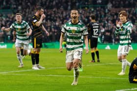 Daizen Maeda scored a hat-trick as Celtic eventually moved past Livingston in the Scottish Cup.