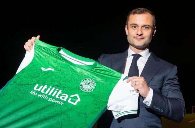 Shaun Maloney was unveiled as the new Hibernian manager at the club's training centre on Monday evening. (Photo by Mark Scates / SNS Group)