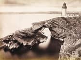 It was originally argued that building a lighthouse in the waters around Shetland would be impossible, too dangerous
and expensive. Bressay lighthouse, built in 1858 opposite the east coast of the mainland of Shetland, is proof that this argument
did not hold sway. It still stands guard over the ‘sooth mooth’ or southern entrance to Lerwick harbour. PIC: HES.