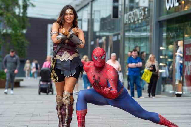 Superhero characters to visit Glasgow Fort