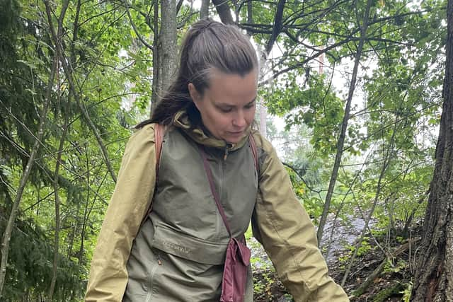 Forager Anna Nyman. Pic: Sarah Marshall/PA.