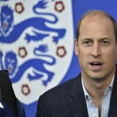 Prince William, Prince of Wales during a visit to England's national football centre at St George's Park.