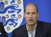 Prince William, Prince of Wales during a visit to England's national football centre at St George's Park.
