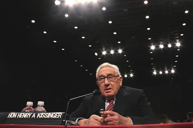 Former US Secretary of State Henry Kissinger once described power as the 'ultimate aphrodisiac' (Picture: Karen Bleier/AFP via Getty Images)