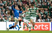 John Lundstram and Matt O'Riley in action during a cinch Premiersip match between Celtic and Rangers at Celtic Park, on September 03, 2022, in Glasgow, Scotland.  (Photo by Alan Harvey / SNS Group)