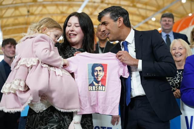 Rishi Sunak, seen celebrating Tees Valley Mayor Ben Houchen's reelection, could now face a leadership challenge from fellow Conservative MPs (Picture: Ian Forsyth/Getty Images)