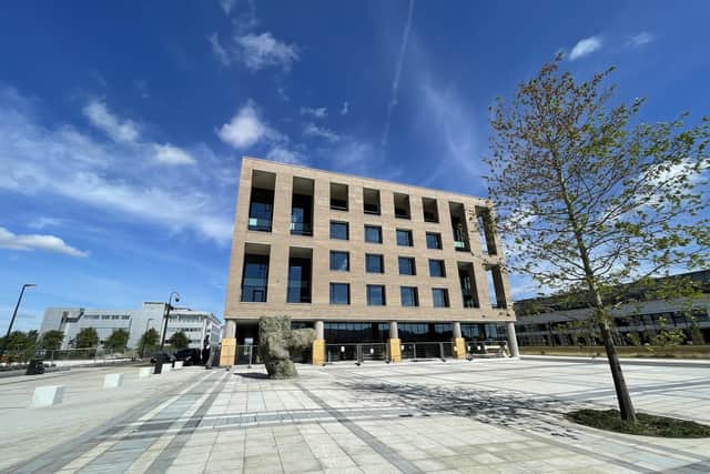 A new civic square at Edinburgh Park could host festivals and events next summer.