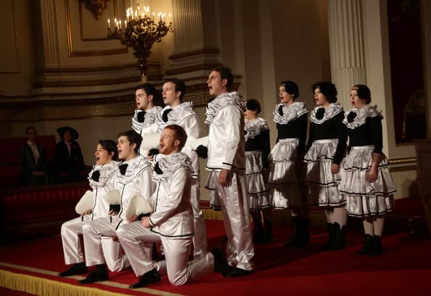 Rada students perform songs from Oh! What A Lovely War at Buckingham Palace (Picture: Yui Mok/PA Wire)