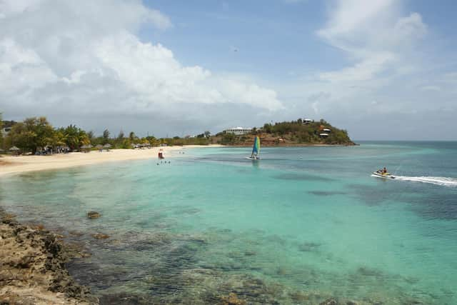 View from Sheer Rocks at Cocobay Resort.