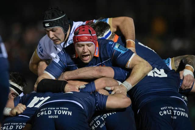 Edinburgh's Grant Gilchrist in action during the defeat to Glasgow Warriors at Scotstoun Stadium last Friday. (Photo by Craig Williamson / SNS Group)
