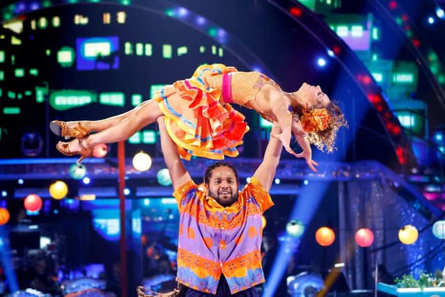 Hamza Yassin and Jowita Przystal were popular with viewers from day one. Pic: Guy Levy/PA .