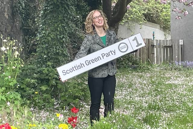 Scottish Greens co-leader Lorna Slater says the number one issue for everyone in Scotland's latest local elections is the rocketing cost of living, which she says her party can help alleviate. Picture: Ilona Amos