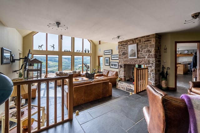 Interior: The house has five bedrooms and a large sitting room, open-plan kitchen-dining space, an office, and a large first-floor mezzanine with spectacular views. The cottage has three bedrooms, features a formal lounge and cosy family snug, and would make an ideal holiday let.